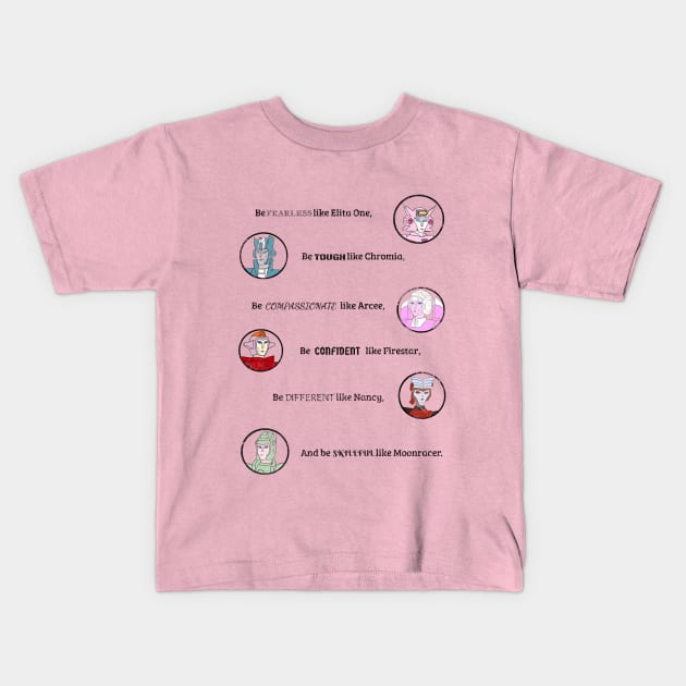 Be Like.... Girls Version Kids T-Shirt by PunkKitty Designs